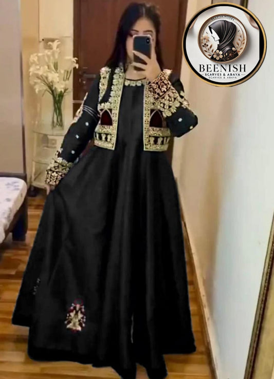 Embroidered Long Maxi