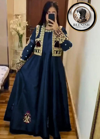 Embroidered Long Maxi