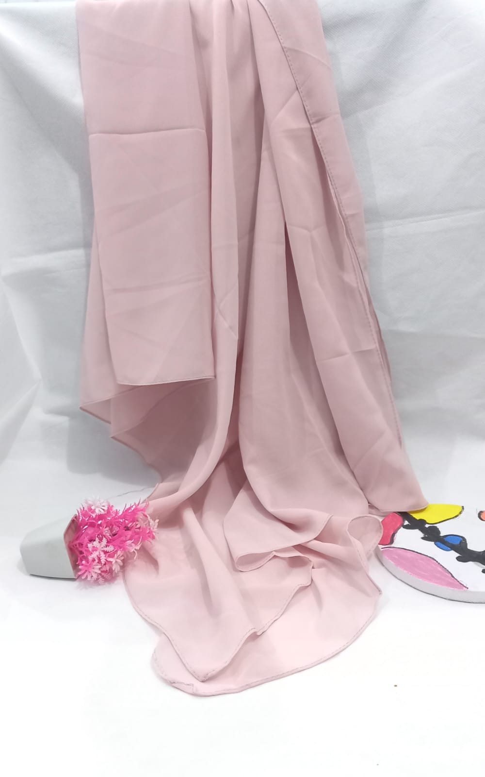PREMIUM GEORGETTE HIJAB- POWDER PINK