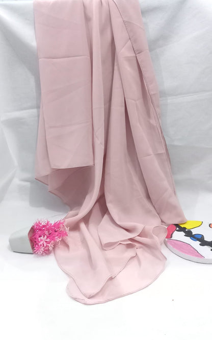 PREMIUM GEORGETTE HIJAB- POWDER PINK