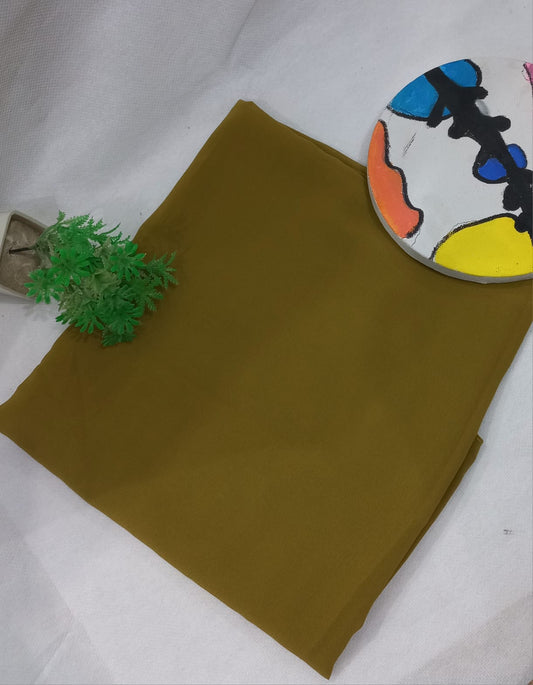 PREMIUM GEORGETTE HIJAB - OLIVE GREEN