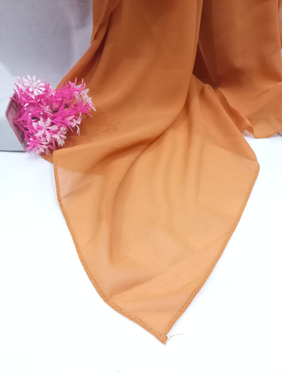 PREMIUM GEORGETTE HIJAB - RUST ORANGE