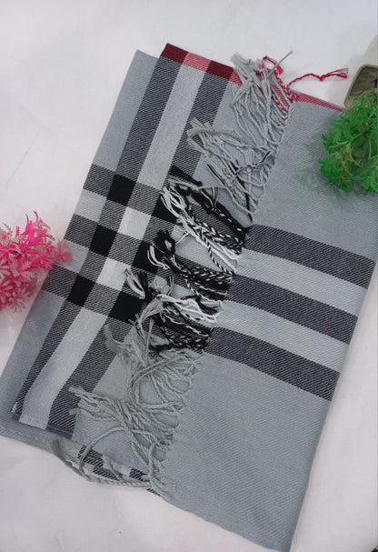 PREMIUM BURBERRY HIJAB - GREY