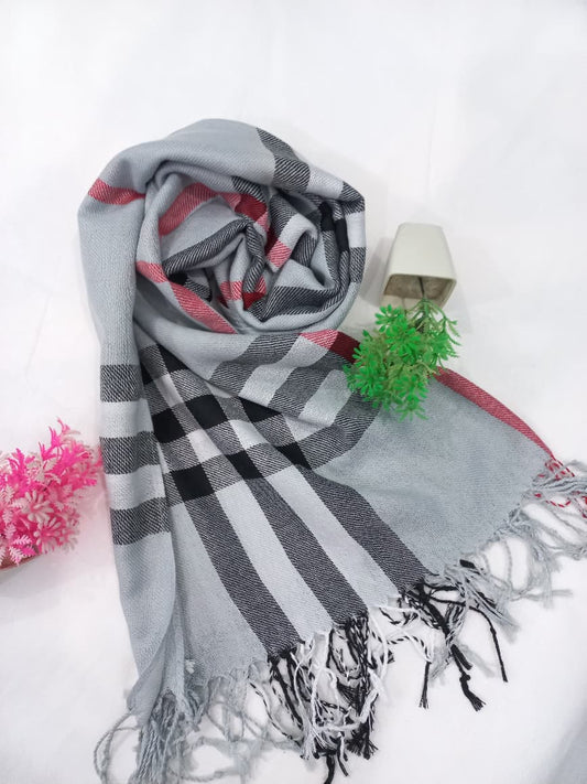 PREMIUM BURBERRY HIJAB - GREY