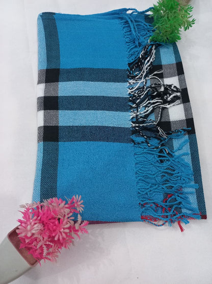 PREMIUM BURBERRY HIJAB - BLUE