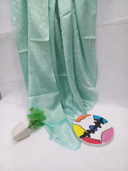 PREMIUM BANARSI SILK - PISTACHIO GREEN