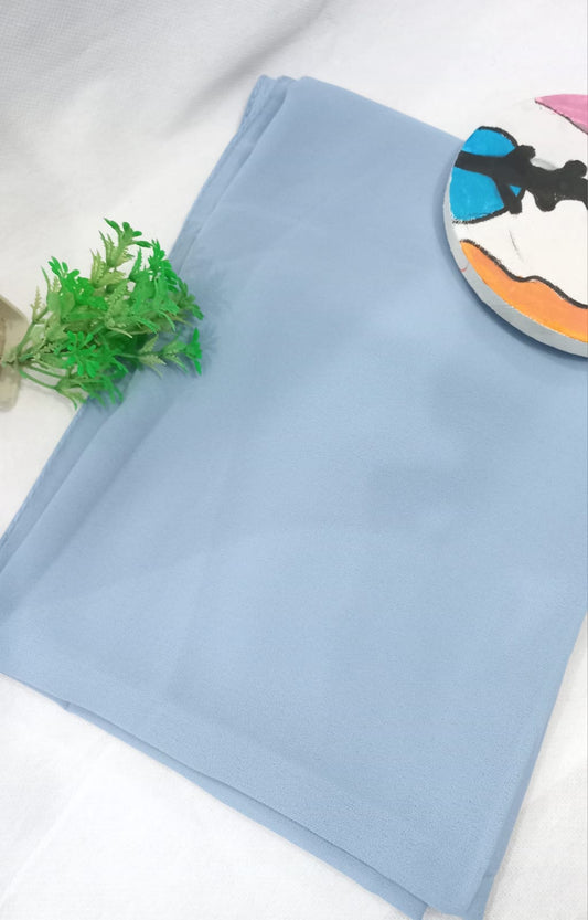 PREMIUM GEORGETTE HIJAB - DUSTY BLUE